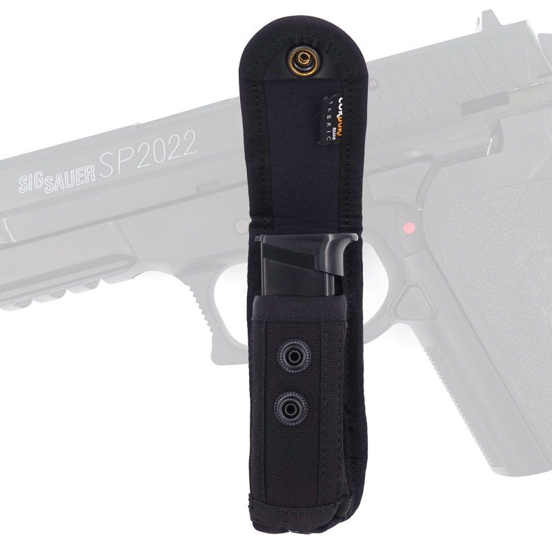 PORTE CHARGEUR ATTACHES 2 EN 1 POUR 9 MM