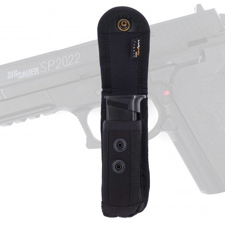 PORTE CHARGEUR ATTACHES 2 EN 1 POUR 9 MM