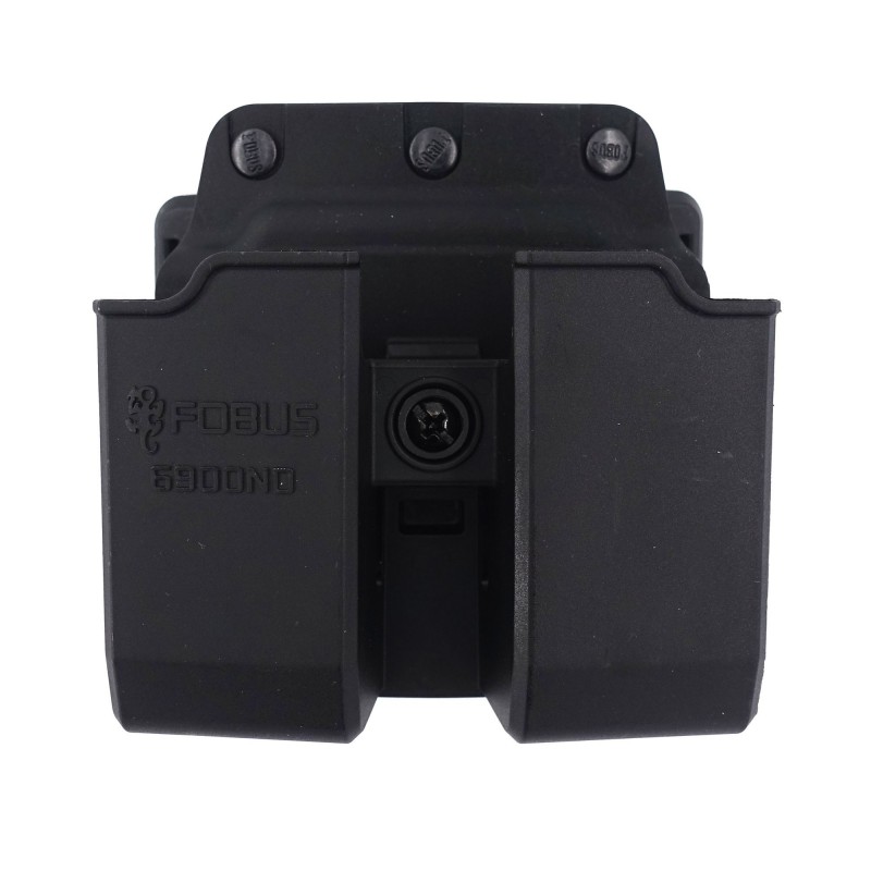 DOUBLE PORTE CHARGEUR PR GLOCK 17/19 FIXATION CEINTURE RÉGLABLE