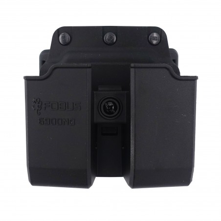 DOUBLE PORTE CHARGEUR PR GLOCK 17/19 FIXATION CEINTURE RÉGLABLE