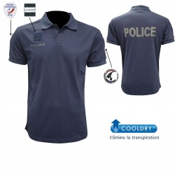 POLO POLICE MARINE MARQUAGE BASSE VISIBILITE POLO POLICE MARINE MARQUAGE BASSE VISIBILITE
