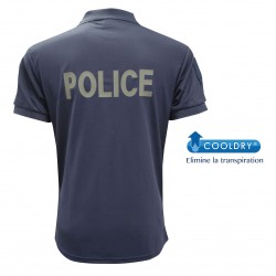 POLO POLICE MARINE MARQUAGE BASSE VISIBILITE POLO POLICE MARINE MARQUAGE BASSE VISIBILITE