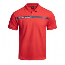 Polo Sécu-One sécurité incendie rouge Polo Sécu-One sécurité incendie rouge