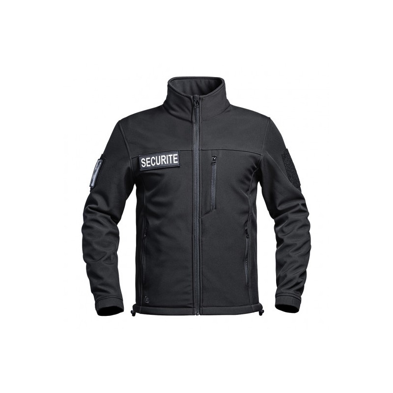 Veste softshell Sécu-One flap sécurité noir