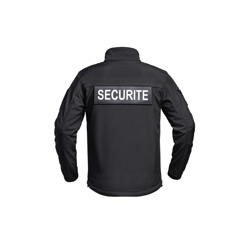 Veste softshell Sécu-One flap sécurité noir