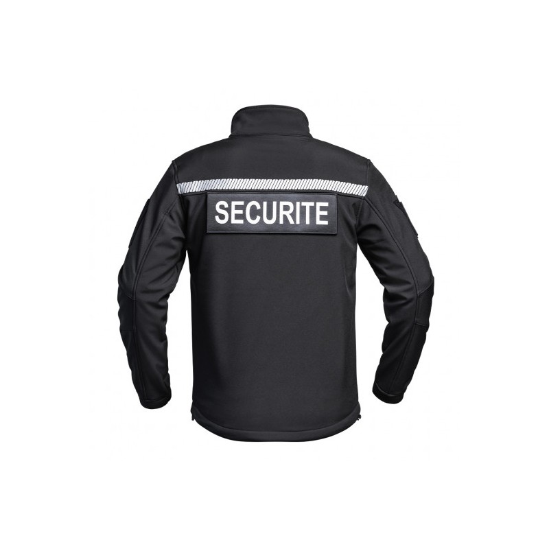 Veste softshell Sécu-One sécurité HV-TAPE noir