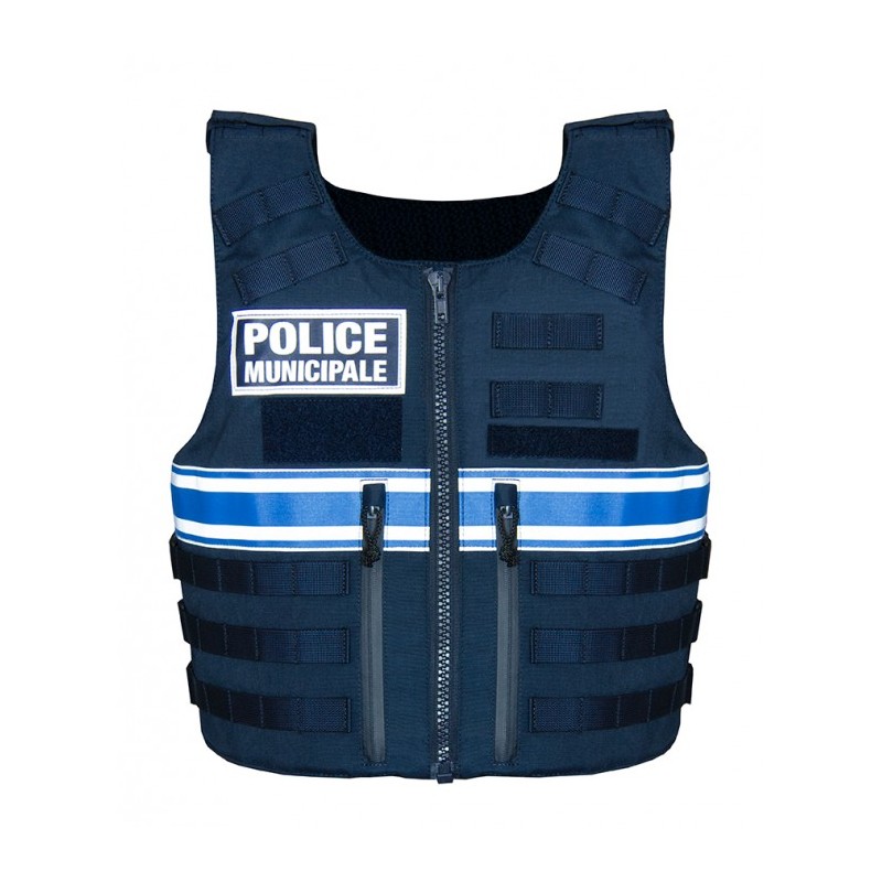 HOUSSE DE GILET PARE BALLES FULL TACTICAL POLICE MUNICIPALE UNISEXE