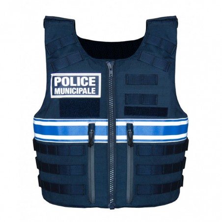 HOUSSE DE GILET PARE BALLES FULL TACTICAL POLICE MUNICIPALE UNISEXE