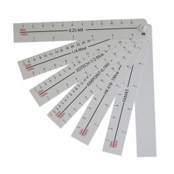 Jeu de réglettes pour réglage de tir Jeu de réglettes pour réglage de tir