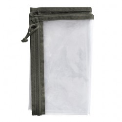 Porte-carte transparent Expédition vert olive