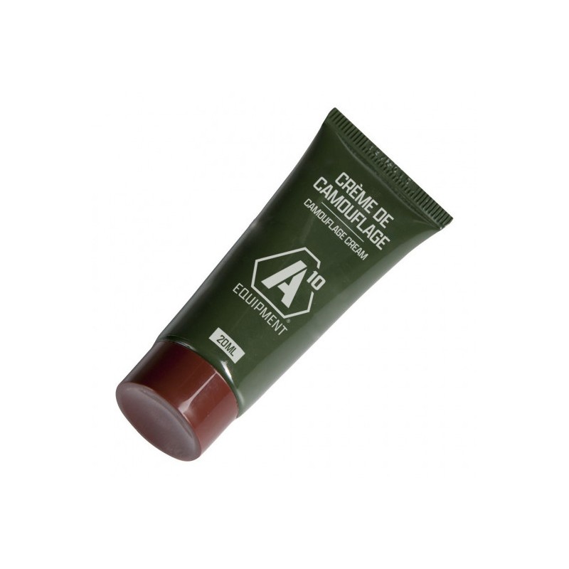 Tube de crème de camouflage marron