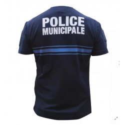 TEE SHIRT POLICE MUNICIPALE BLEU MARINE COOLDRY MAILLE PIQUEE TEE SHIRT POLICE MUNICIPALE BLEU MARINE COOLDRY MAILLE PIQUEE
