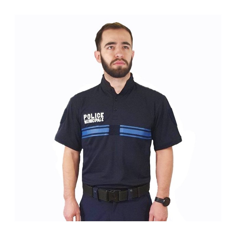 POLO MAO RESPIRANT MANCHES COURTES PM MARINE