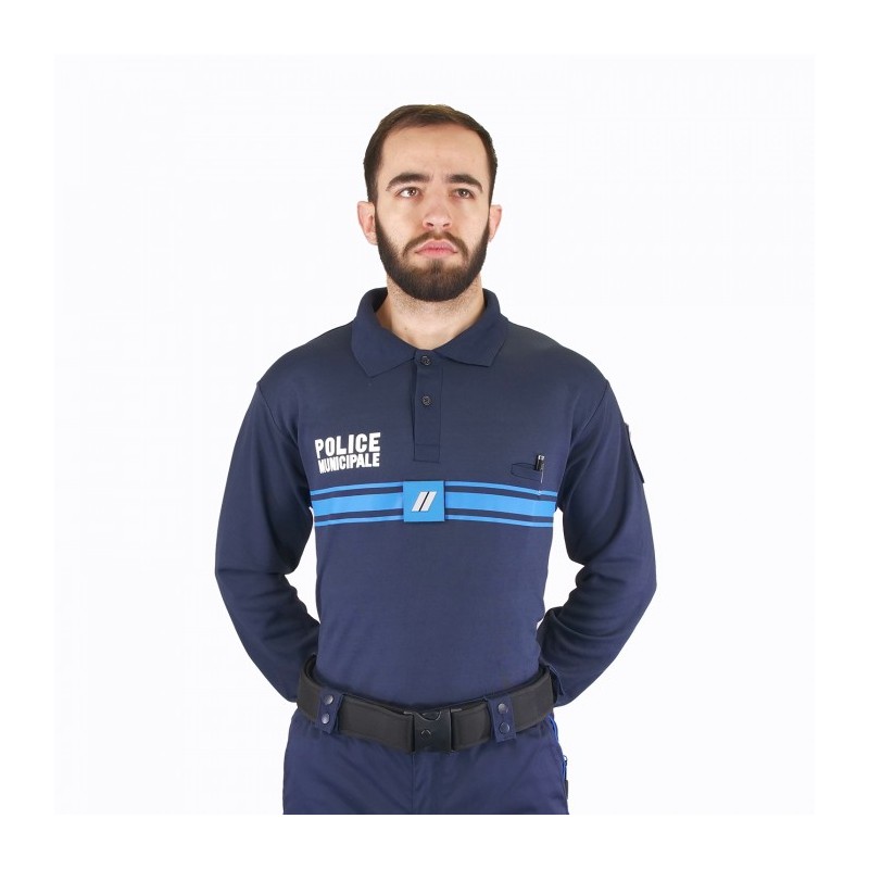 POLO MANCHES LONGUES PM MARINE