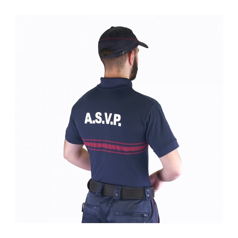 POLO MANCHES COURTES ASVP MARINE