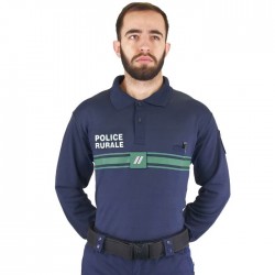 POLO MANCHES LONGUES POLICE RURALE MARINE POLO MANCHES LONGUES POLICE RURALE MARINE