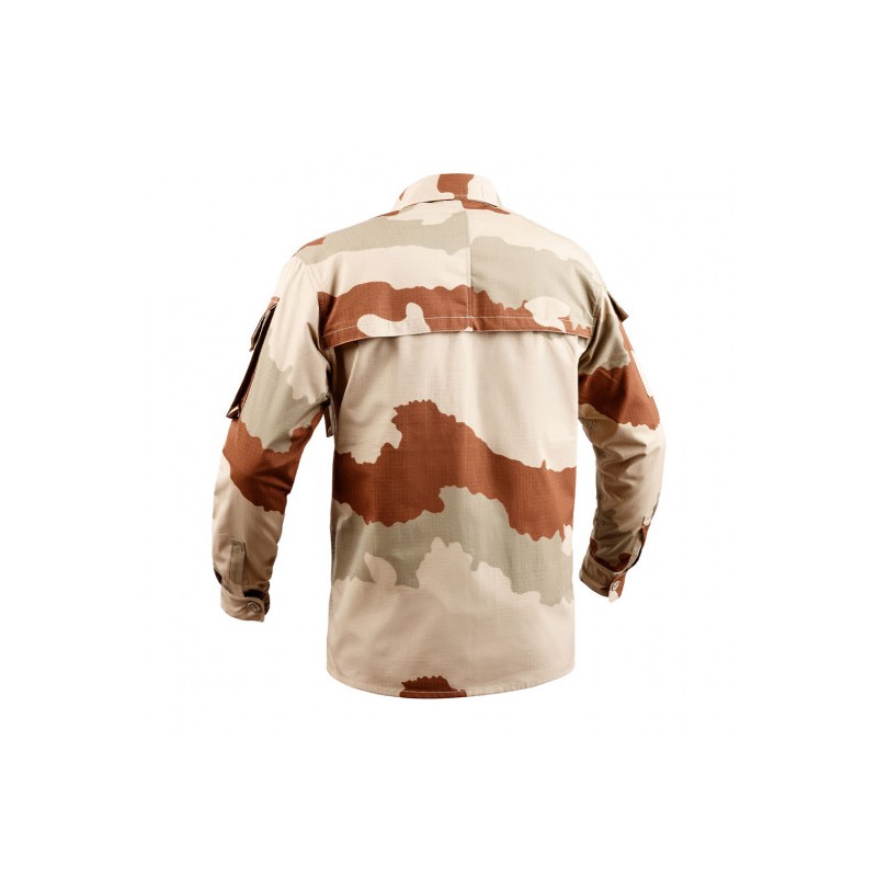 Chemise de combat militaire camo fr/désert