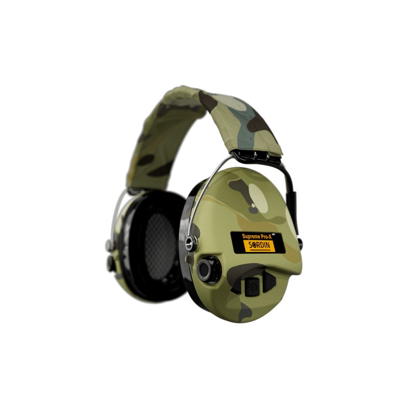 Casque anti-bruit Suprême Pro-X LED camo serre-tête tissu camo