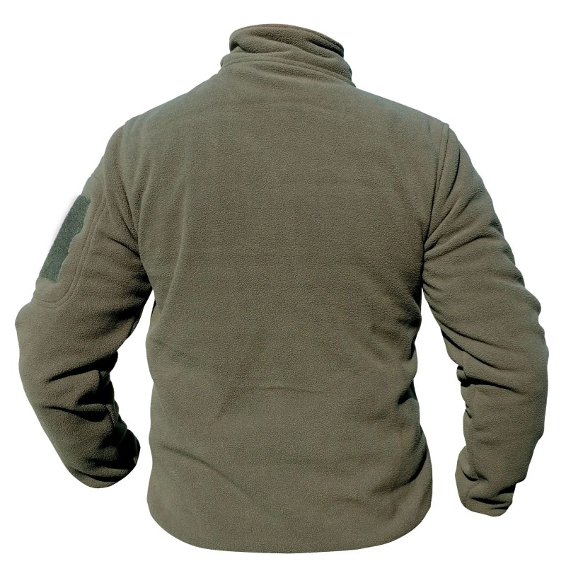 BLOUSON POLAIRE VERT ARMEE FITTE