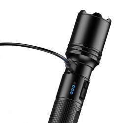 Lampe tactique rechargeable A1 LED - 1100 lumens