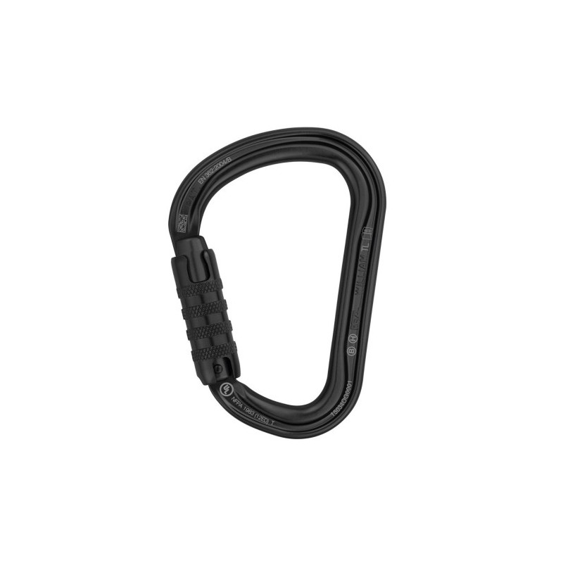 Mousqueton asymétrique de grande capacité William à verrouillage Triact-Lock