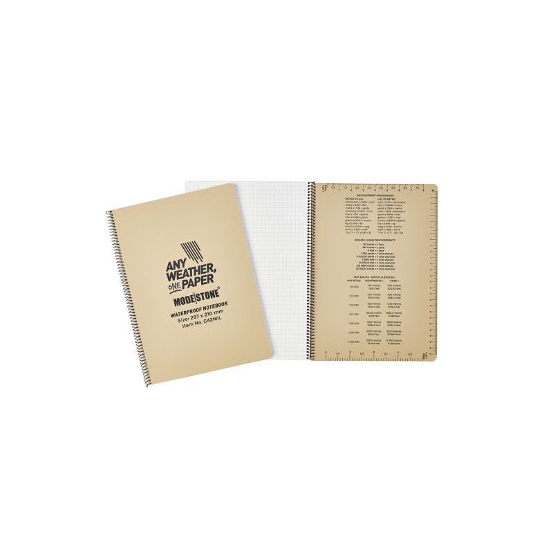 Carnet tout-temps 100 pages 210 x 297 cm tan