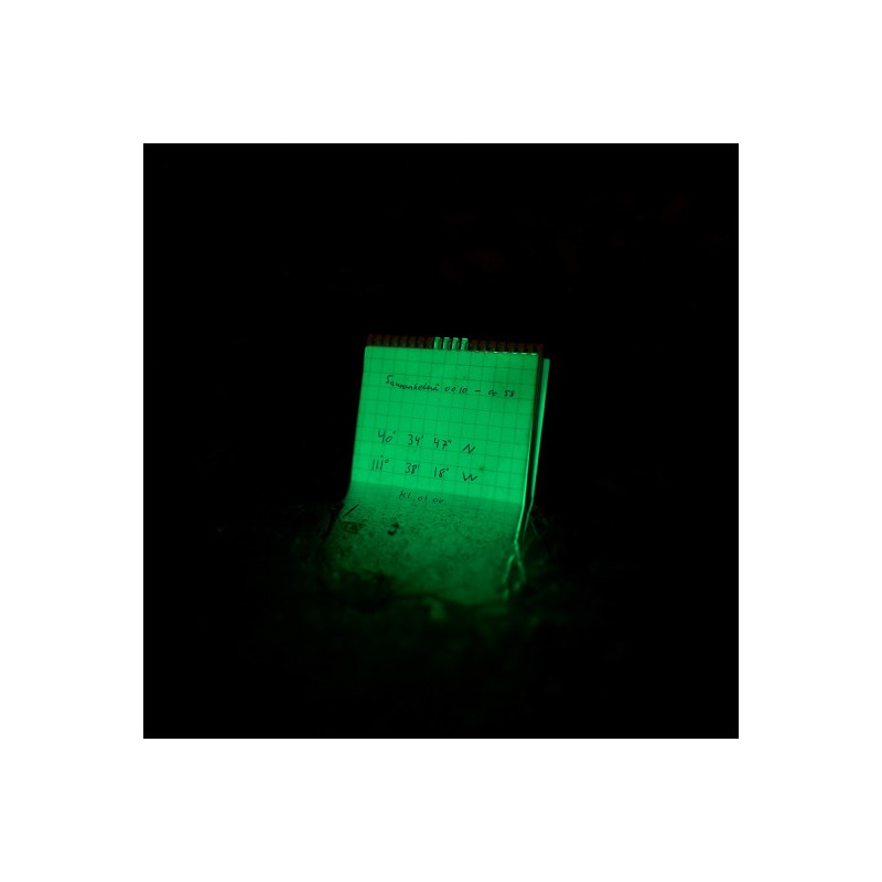 Carnet phosphorescent tout-temps 60 pages 96 x 148 cm vert olive