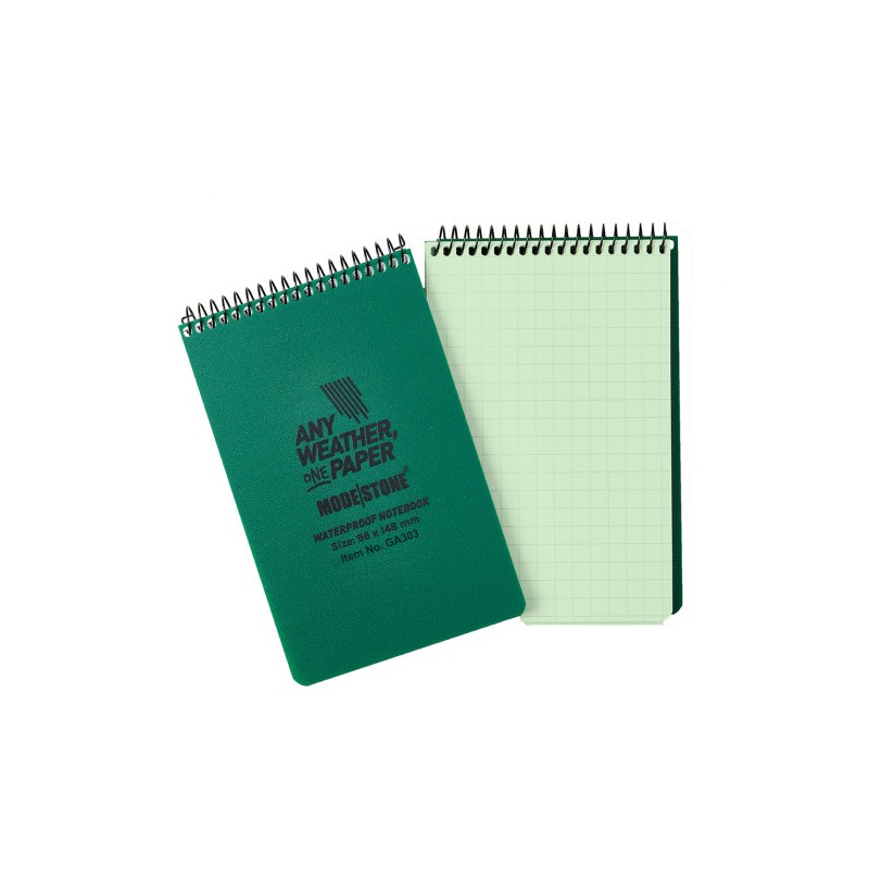 Carnet phosphorescent tout-temps 60 pages 96 x 148 cm vert olive