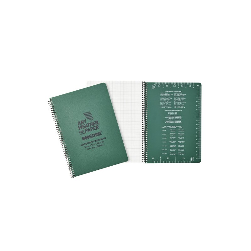 Carnet tout-temps 100 pages 148 x 210 cm vert olive