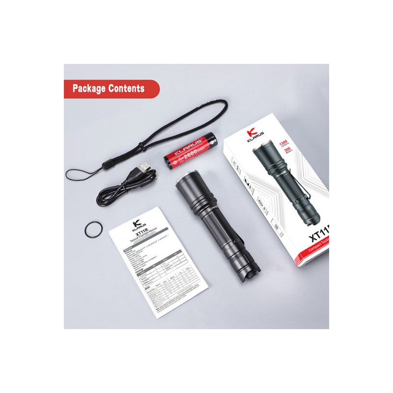 Lampe tactique rechargeable XT11R LED - 1300 Lumens