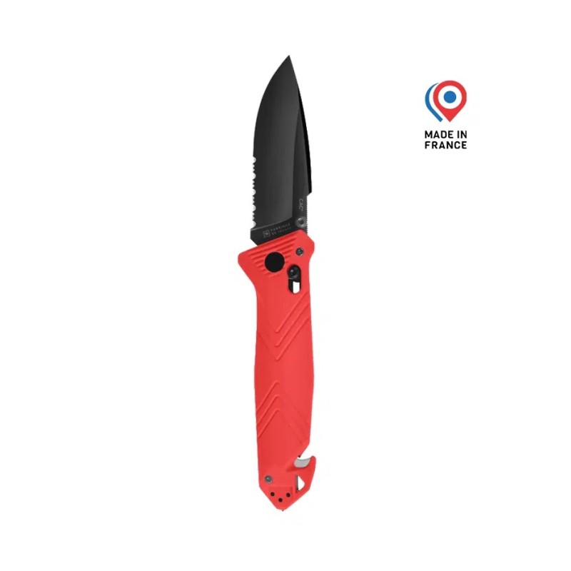 Couteau C.A.C® Serration – Rouge