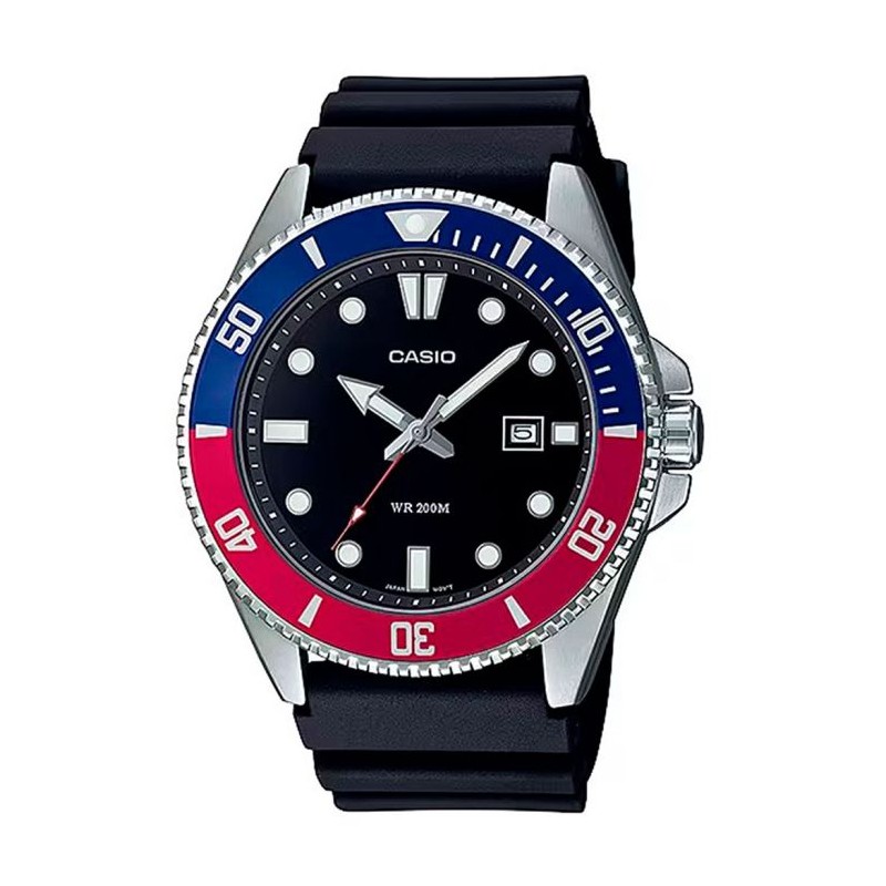 MONTRE CASIO MDV-107-1A2VEF BLEU/ROUGE