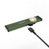 Lampe rechargeable à double source de lumière E5 - 470 lumens - VERTE