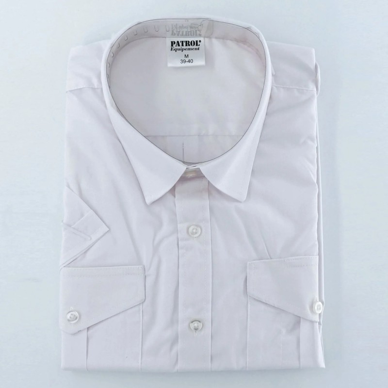 CHEMISE PILOTE BLANCHE MANCHES LONGUES