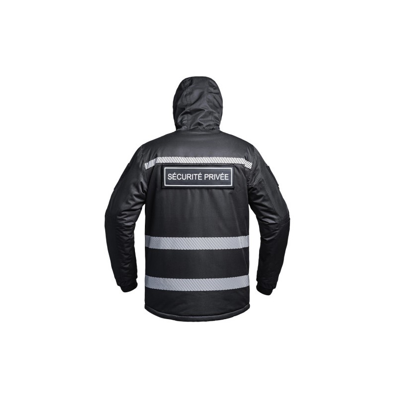 Parka Hardshell SÉCU-ONE WF 150 HV-TAPE Sécurité Privée noir