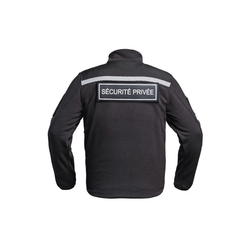 Veste Polaire SÉCU-ONE HV-TAPE Sécurité Privée noir