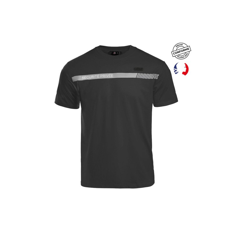 T-shirt SÉCU-ONE Sécurité Privée noir