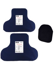 PACK INCLUANT 2 PLAQUES BALISTIQUES NIJ 3A + 1 PLAQUE TRAUMA