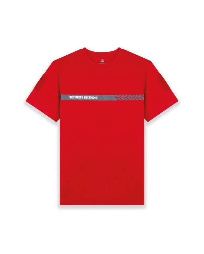 T-Shirt SÉCURITÉ INCENDIE rouge – GK SAFETEK