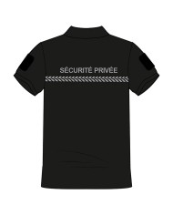 Polo manches courtes sécurité privée noir – GK SAFETEK