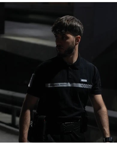 Polo manches courtes sécurité privée noir – GK SAFETEK Polo manches courtes sécurité privée noir – GK SAFETEK