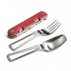 Couteau de poche multifonctions Baroudeur® rouge