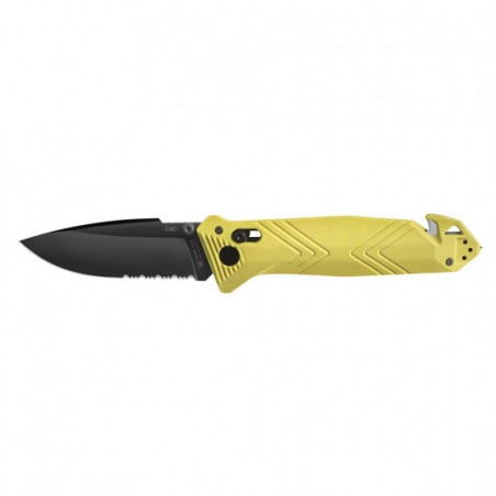 Couteau de poche Cac® serration PA6 jaune