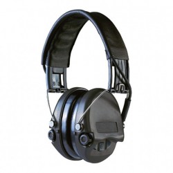 Casque anti-bruit Suprême Pro-X serre-tête tissu noir coussinets mousse
