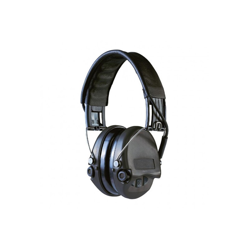 Casque anti-bruit Suprême Pro-X serre-tête tissu noir coussinets mousse