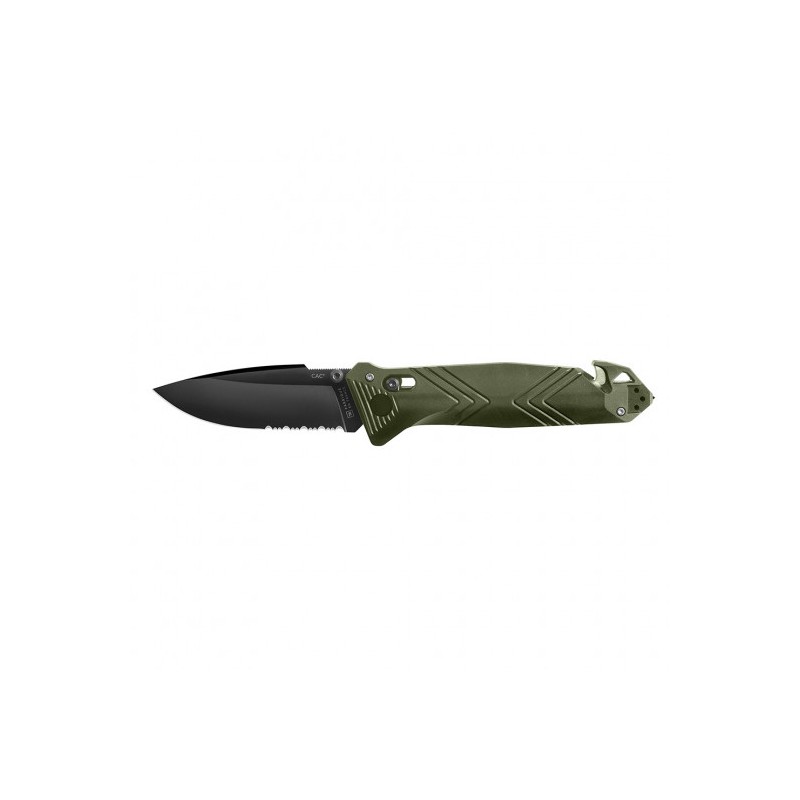 Couteau de poche Cac serration PA6 vert olive