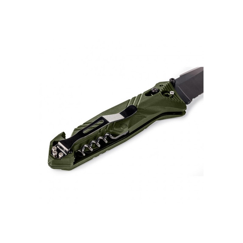 Couteau de poche Cac serration PA6 vert olive