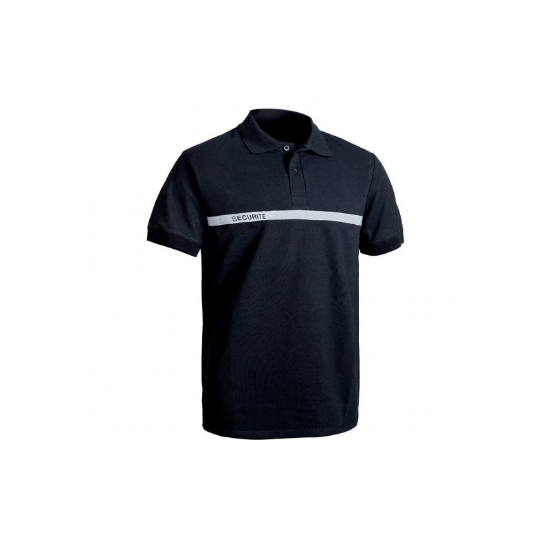 Polo Sécu-One sécurité bande grise