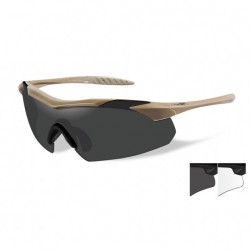 Lunettes de protection balistiques Vapor 2,5 tan écrans fumé/incolore