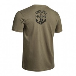 T-shirt Strong Troupes de Marine vert olive T-shirt Strong Troupes de Marine vert olive